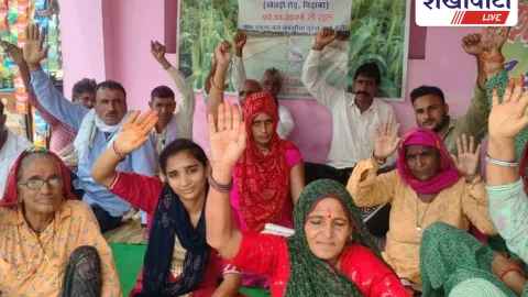 Jhunjhunu News: चिड़ावा में नहर की मांग पर 589वें दिन भी धरना जारी