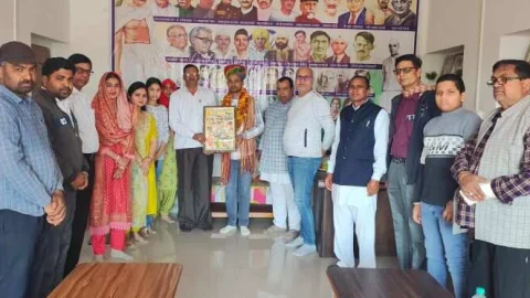 सहायक कमांडेंट बनने पर अनिल शिल्ला का किया सम्मान