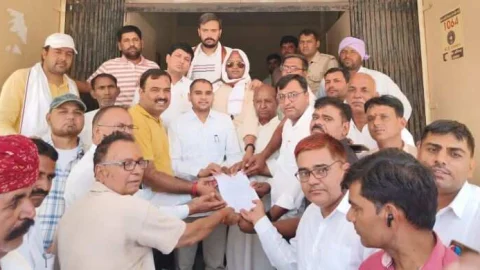 अघोषित बिजली कटौती,जल संकट एवं बिगड़ती कानून व्यवस्था को लेकर कांग्रेस ने दिया ज्ञापन