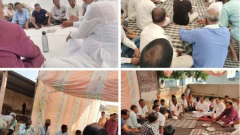 भीषण दुर्घटना में मृतकों के घर जाकर महरिया सहित भाजपा नेताओं ने दी श्रद्धांजलि