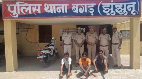 बगड़ पुलिस ने अवैध देशी कट्टा व दो जिंदा कारतुस के साथ चूरू निवासी आरोपी को किया गिरफ्तार