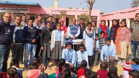 शिक्षक बने भामाशाह : राजकीय उच्च माध्यमिक विद्यालय हसासरी में