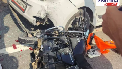 Sikar NewS: रामगढ़ हाईवे पर बाइक-कार भिड़ंत, दो श्रद्धालु घायल