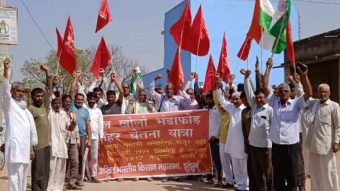 पोल खोलो भंडाफोङ नहर चेतना पदयात्रा लोयल ग्राम से हुआ आगाज