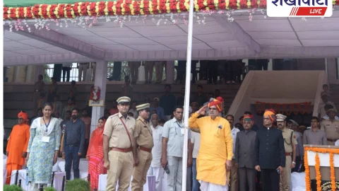 सीकर में नगरीय विकास एवं स्वायत्त शासन (स्वतंत्र प्रभार) मंत्री झाबर सिंह खर्रा ने किया ध्वजारोहण