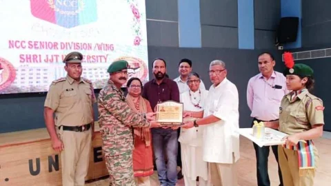 जेजेटी यूनिवर्सिटी एनसीसी छात्र अब सेना में ऑफिसर के रूप में नजर आएंगे – कर्नल पंकज कुमार