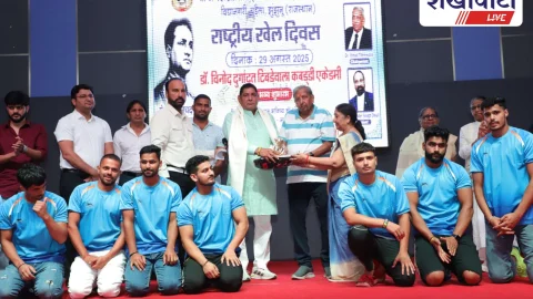 जेजेटी यूनिवर्सिटी झुंझुनूं में खेल दिवस, कबड्डी अकैडमी शुभारंभ