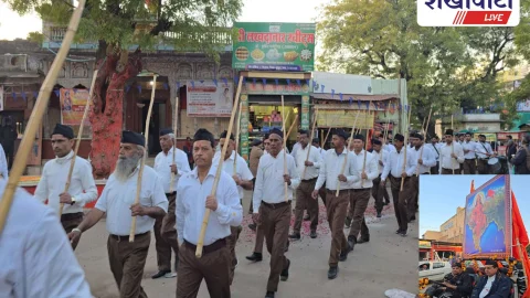 संघ का विराट पथ संचलन, 1108 स्वयंसेवकों की अनुशासित सहभागिता