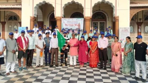 सीकर में पर्यटन विभाग ने किया हेरिटेज वॉक का आयोजन
