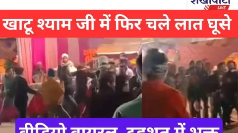 Video News: खाटूश्यामजी में फिर चले लात-घूसे, वीडियो वायरल