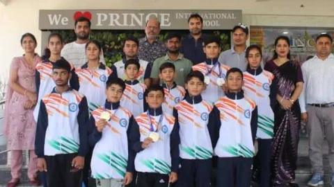 प्रिंस इंटरनेशनल स्कूल के अंकित, प्रद्युम्न व कनिष्क की नज़र वर्ल्ड चैम्पियन शिप पर