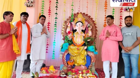 मण्डावा: सिरियासर कला में गणेश महोत्सव का समापन, ढूकिया हुए शामिल