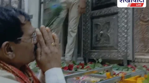 केंद्रीय ऊर्जा राज्य मंत्री श्रीपद नाइक ने खाटूश्यामजी में किए श्याम बाबा के दर्शन