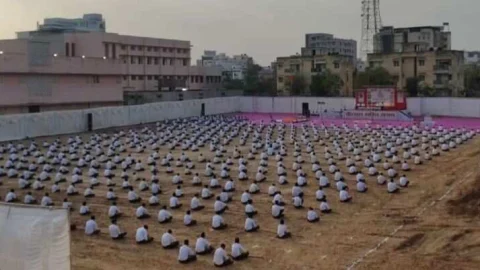 राष्ट्रीय स्वयंसेवक संघ का “वीरधरा शक्ति संगम” विराट पथ संचलन संपन्न , हजारों स्वयंसेवक हुए शामिल