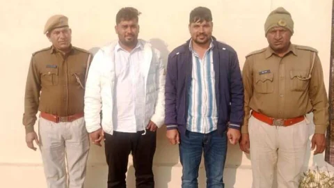 शराब गोदाम मे घुसकर मारपीट करने के मामले में फरार आरोपी गिरफ्तार