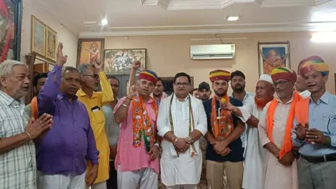 छापर एवं राजलदेसर भाजपा ओबीसी मोर्चा अध्यक्षों का हुआ स्वागत