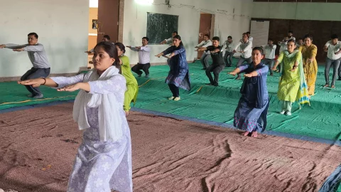 बगड़ के ज्योति विद्यापीठ स्कूल में मनाया गया 11वां अंतरराष्ट्रीय योग दिवस