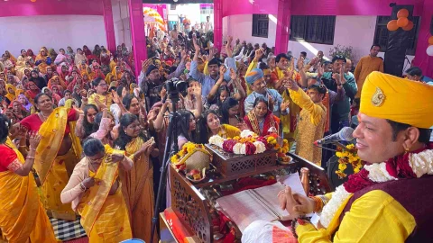 अधर्म का नाश व धर्म की स्थापना के लिए भगवान लेते हैं अवतार – कृष्णानंद महाराज