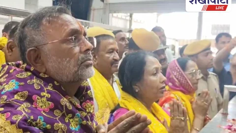 Sikar News: खाटूश्यामजी में ऊर्जा मंत्री नागर ने किए श्याम बाबा के दर्शन