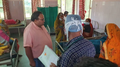 डिप्टी सीएमएचओ डॉ सर्वा ने किया बुहाना सीएचसी का निरीक्षण