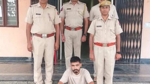 गुढागौडजी में फायरिंग कर 50 लाख रूपये की फिरौती मांगने का ईनामी बदमाश गिरफ्तार