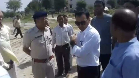 मुख्यमंत्री के प्रस्तावित बिसाऊ दौरे की तैयारियो का जिला कलेक्टर ने लिया जायजा