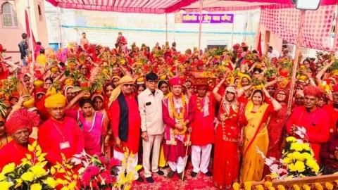 श्रीमद् देवी भागवत कथा का मंगलमय शुभारंभ