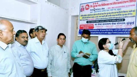 निशुल्क नेत्र चिकित्सा एवं लैंस प्रत्यारोपण शिविर संपन्न