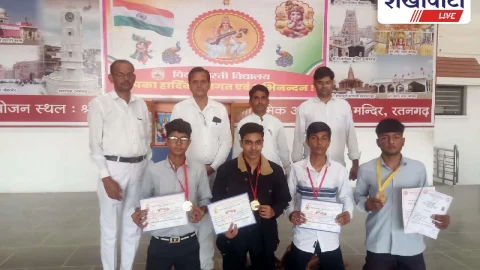 Churu News:छात्रों ने कुश्ती और बैडमिंटन में जीते स्वर्ण पदक