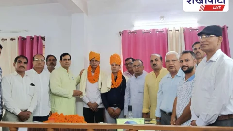 चिड़ावा में नए तहसीलदार रामकुमार पूनियां का सम्मान