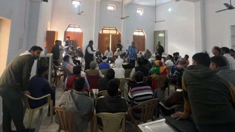 765 केवी लाइन प्रभावित किसान संघर्ष समिति झुंझुंनू का हुआ गठन