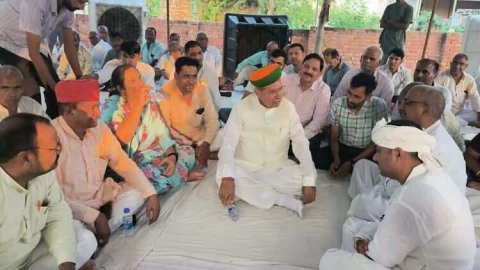 संसदीय कार्य राज्यमंत्री अर्जुन राम मेघवाल आए कलवा