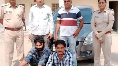 अफीम जब्त कर दो युवको को किया गिरफ्तार