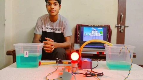 दांता के धीरज कुमावत ने ऑटोमेशन के जरिए बनाया वाटर कंट्रोलर सिस्टम