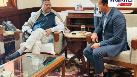 Churu News: सांसद राहुल कस्वां की केन्द्रीय शिक्षा मंत्री से मुलाकात