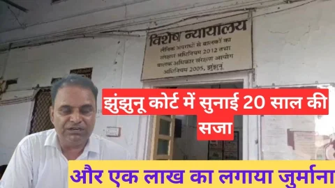 Video News – झुंझुनू में आरोपी को 20 साल की सजा सुनाने के साथ लगाया एक लाख रूपए का जुर्माना