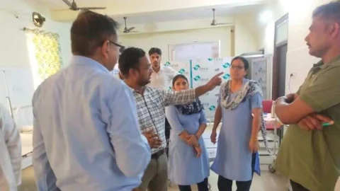 बीसीएमओ डॉ कुलदीप दानोदिया ने किया चिकित्सा संस्थानों का निरीक्षण