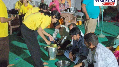 मालखेत बाबा परिक्रमा: शोभावती भण्डारे में देसी प्रसादी व प्लास्टिक मुक्त सेवा