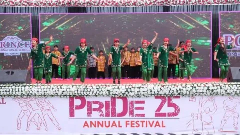 प्रिंस इंटरनेशनल स्कूल में ‘प्राइड 2025’ दो दिवसीय वार्षिकोत्सव समारोह का आयोजन