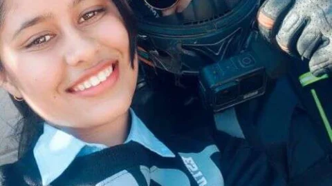 भारत भ्रमण पर निकली बाइक राइडर अंजना राठौड़ का किया अभिनन्दन