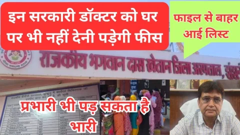 Video News – झुंझुनू में इन सरकारी चिकित्सको को घर पर दिखाने पर भी नहीं देनी पड़ेगी फीस