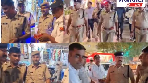 दीपावली पर पुलिस अधीक्षक ने ड्यूटी पर तैनात जवानों को बांटी मिठाई