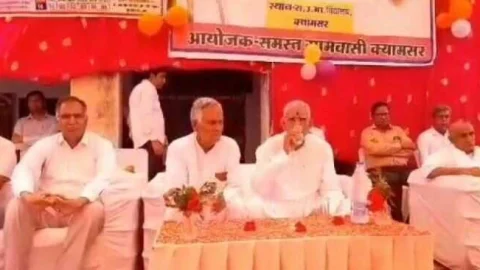 सड़क एवं परिवहन मंत्री बृजेंद्र ओला झुंझुनू दौरे पर