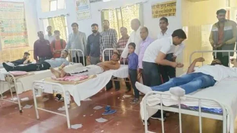 काजड़ा में युवा सुनील कुमार की द्वितीय पुण्यतिथि पर रक्तदान शिविर आयोजित