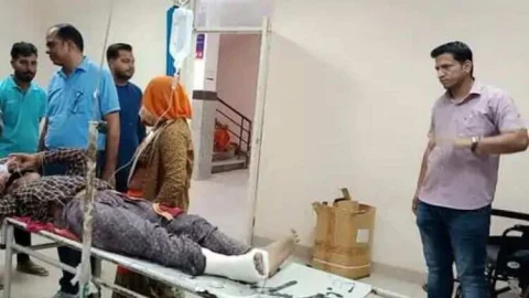 बुजुर्ग महिला पर सांड ने किया हमला