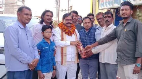 माटी कला बोर्ड अध्यक्ष प्रहलाद राय टांक का किया स्वागत