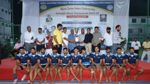 जेजेटी विश्वविद्यालय ने कबड्डी प्रतियोगिता में मारी बाजी