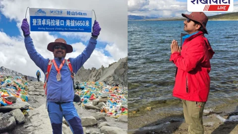 कैलास पर्वत की 18वीं परिक्रमा कर चूरू के गौरव शर्मा का कीर्तिमान