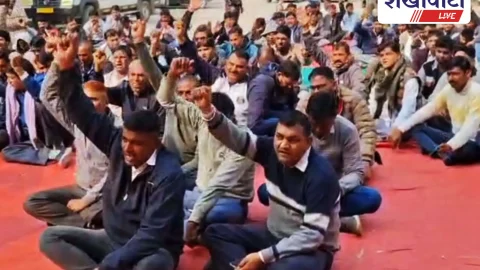 झुंझुनूं में बिजली कर्मचारियों का धरना, बकाया भुगतान की मांग