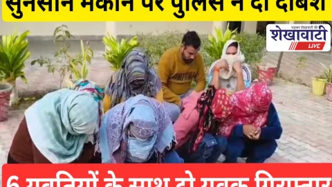 Video : सुनसान जगह टीनशैड का मकान: संदिग्ध अवस्था: 2 युवक और 6 युवतियां गिरफ्तार